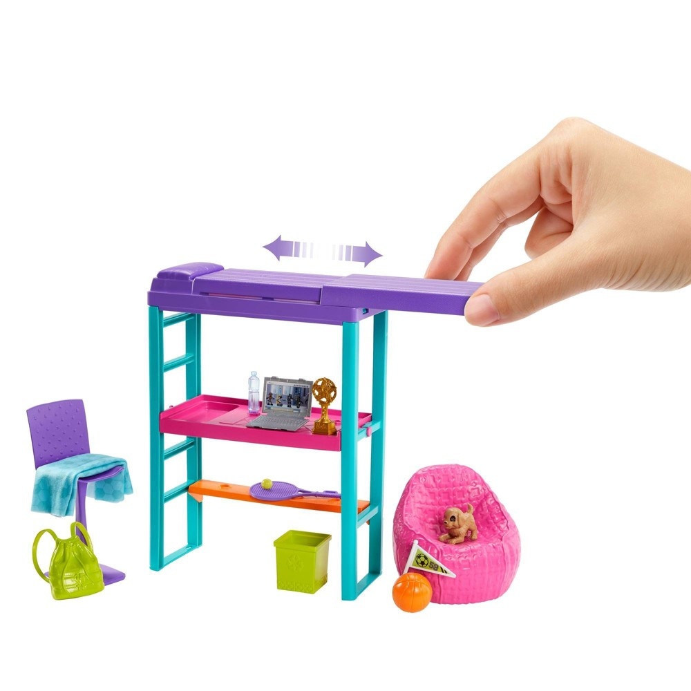 slide 6 of 6, Barbie Team Stacie Room Playset, 1 ct