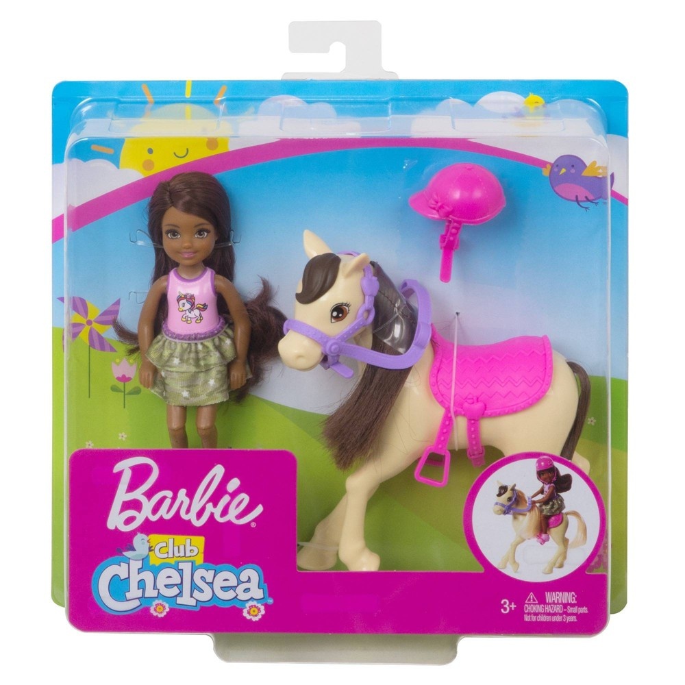 slide 5 of 5, Barbie Chelsea & Pony Doll Set, 1 ct