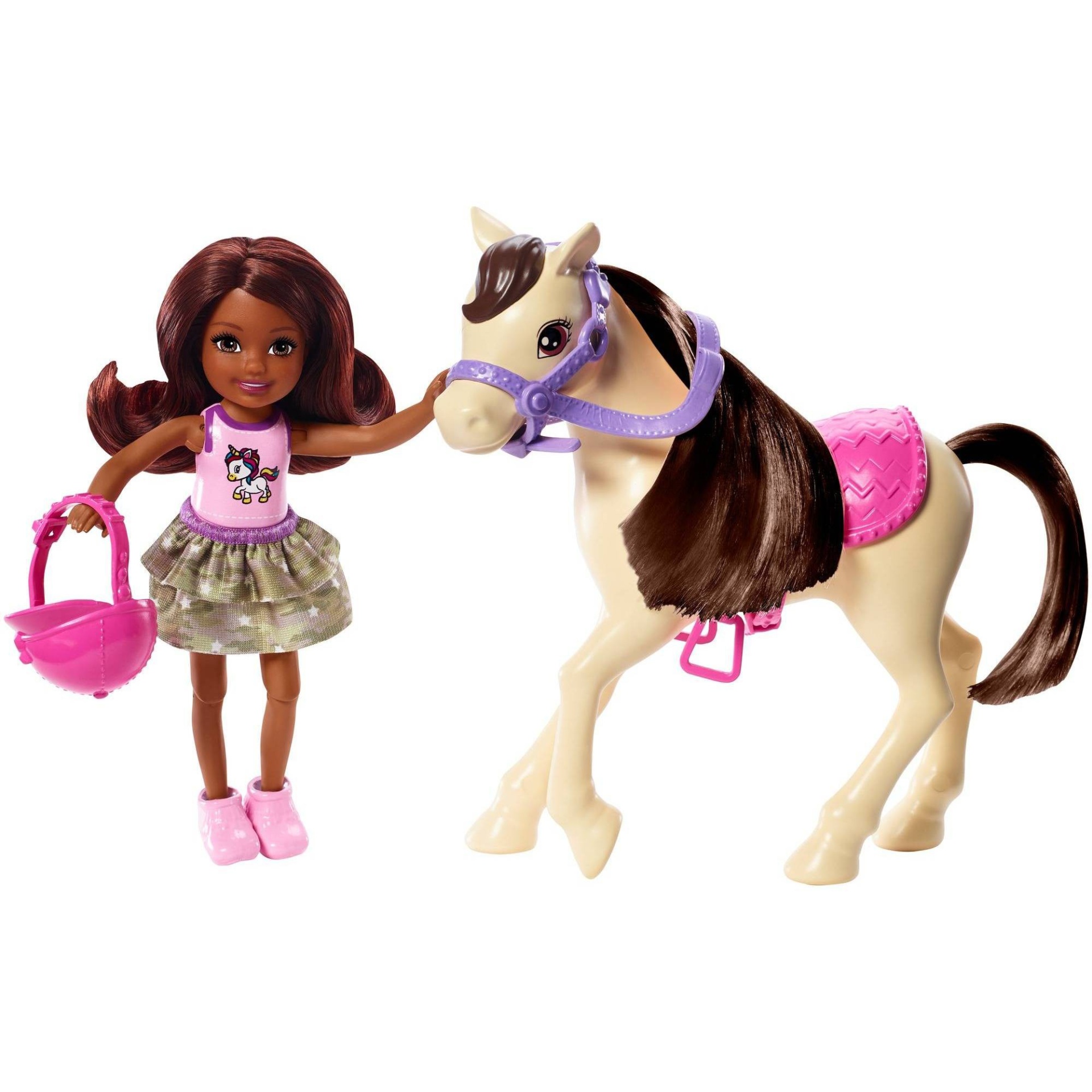 slide 1 of 5, Barbie Chelsea & Pony Doll Set, 1 ct