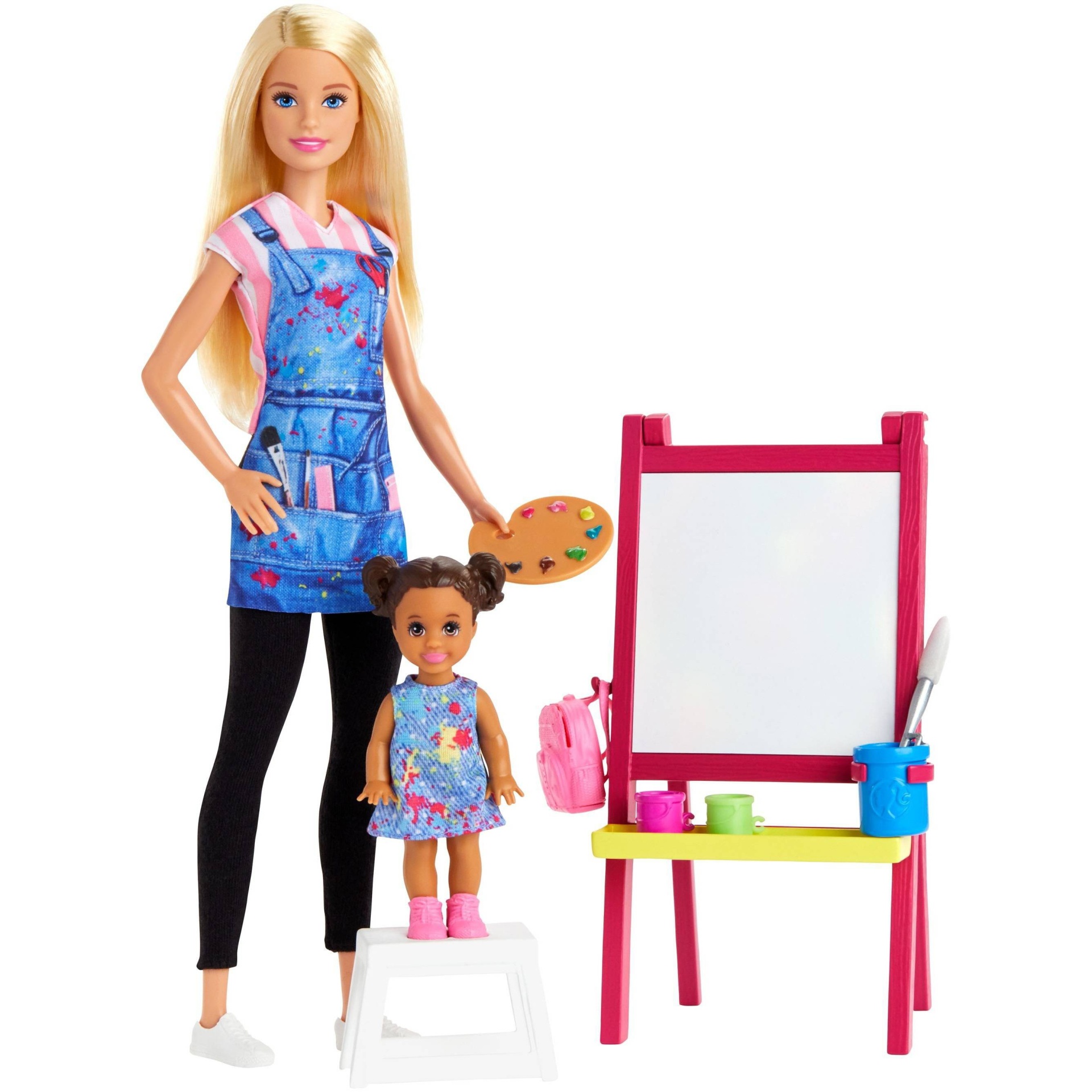 slide 1 of 5, Barbie You Can Be Anything Art Teacher Blonde Doll, 1 ct