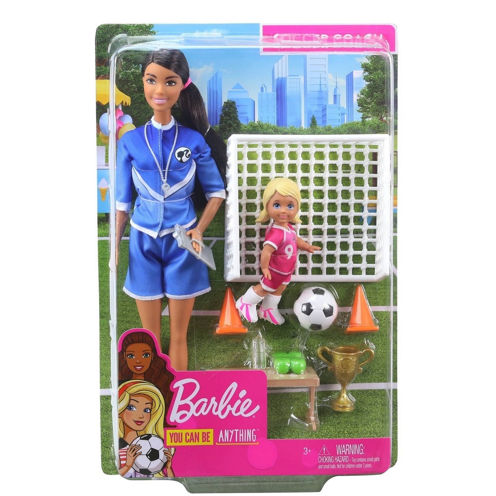 slide 6 of 6, Barbie Soccer Coach Career Playset, 1 ct