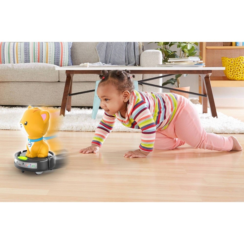 slide 4 of 6, Fisher-Price Laugh & Learn Crawl-after Cat on a Vac, 1 ct