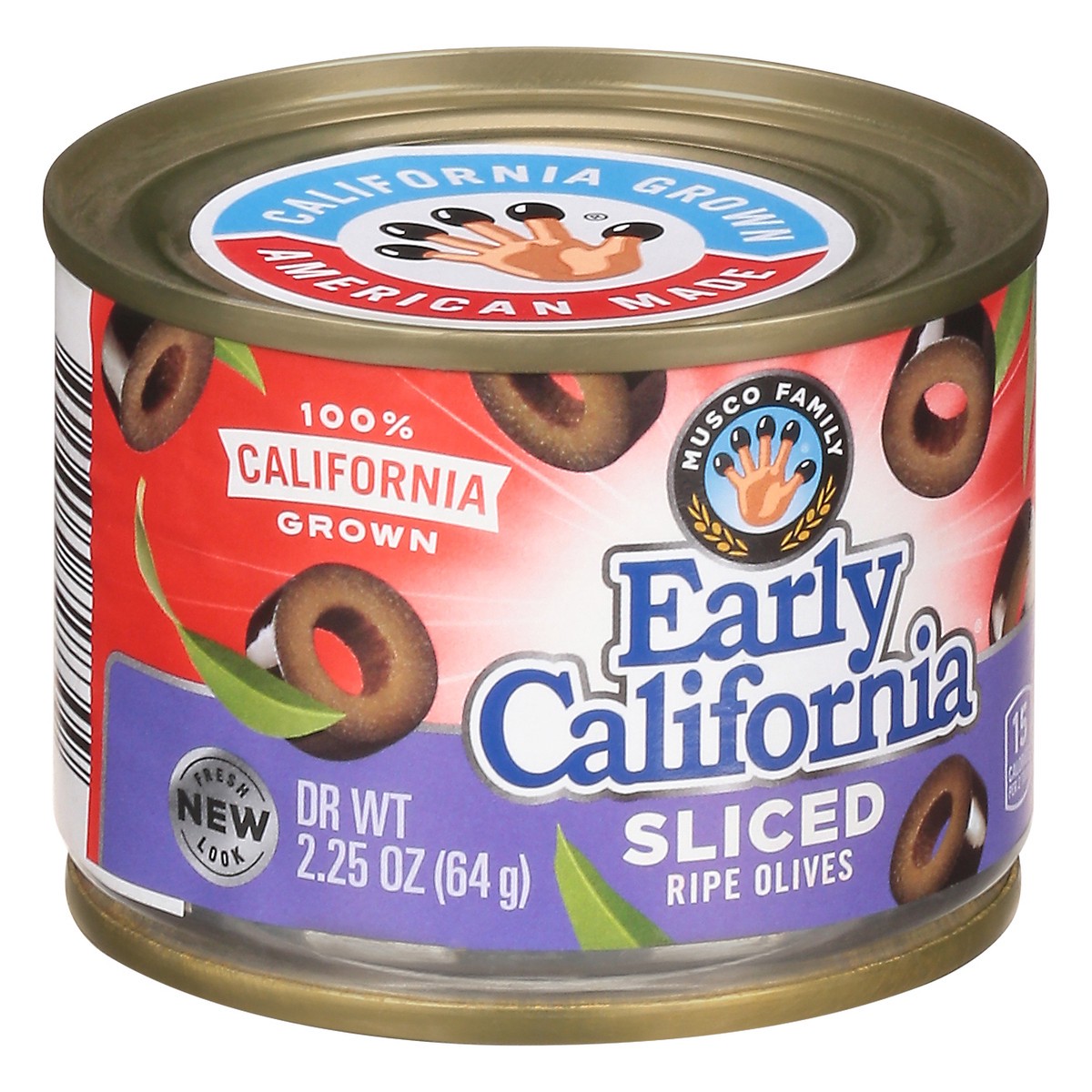 slide 4 of 12, Early California Sliced Olives, 2.25 oz