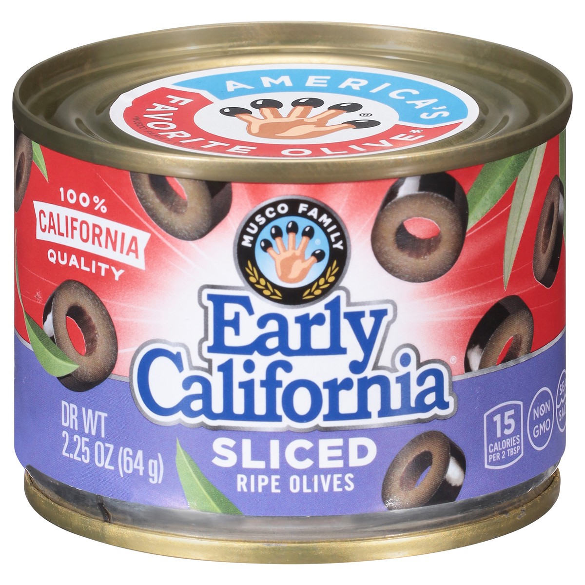 slide 1 of 12, Early California Sliced Olives, 2.25 oz