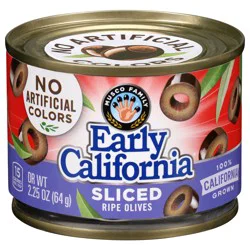 Early California Sliced Olives