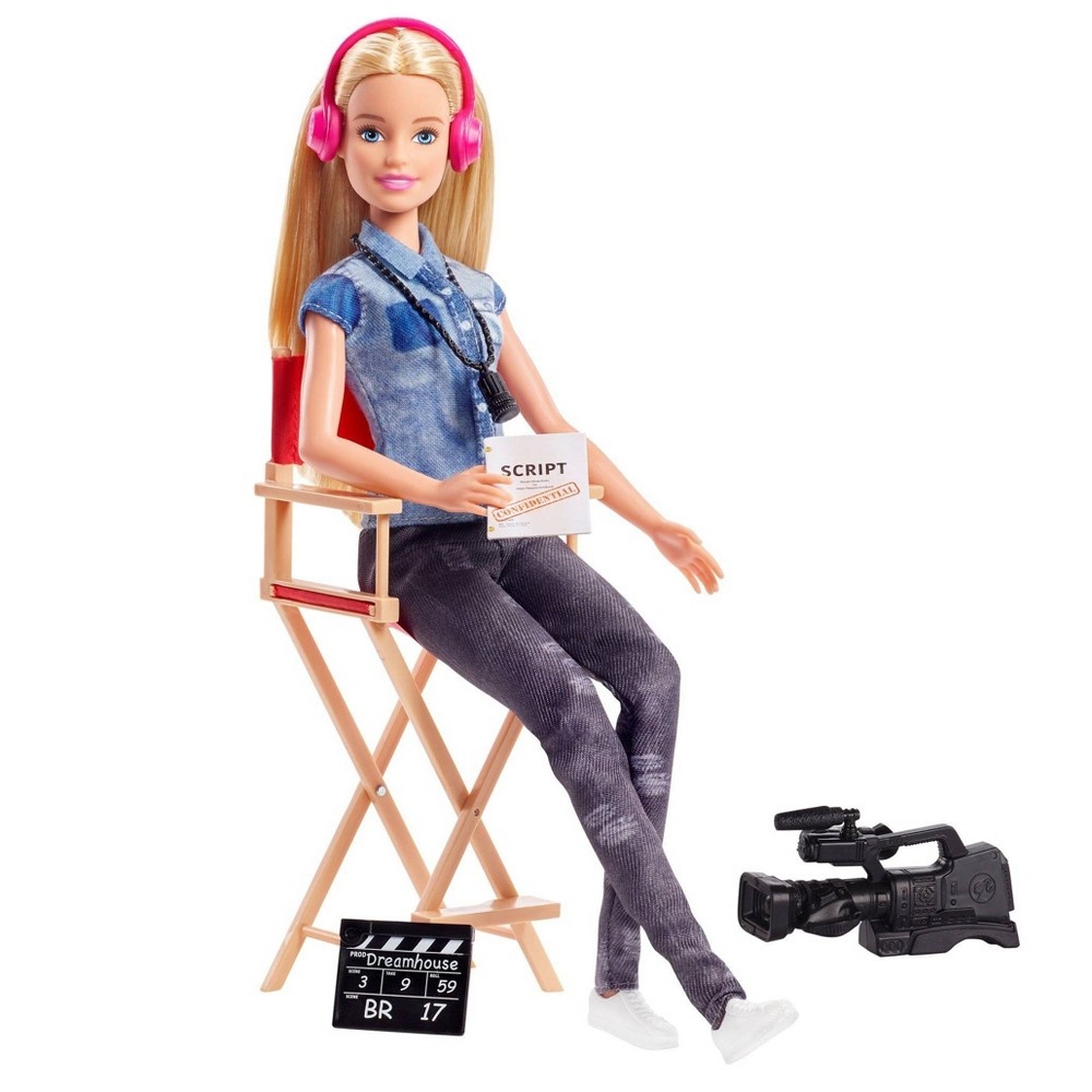 slide 3 of 6, Barbie You Can Be Anything Film Director Doll, 1 ct