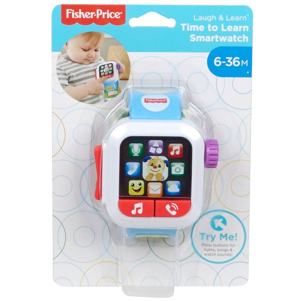 slide 6 of 6, Laugh & Learn Fisher-Price Laugh 'N Learn Blue Smartwatch, 1 ct