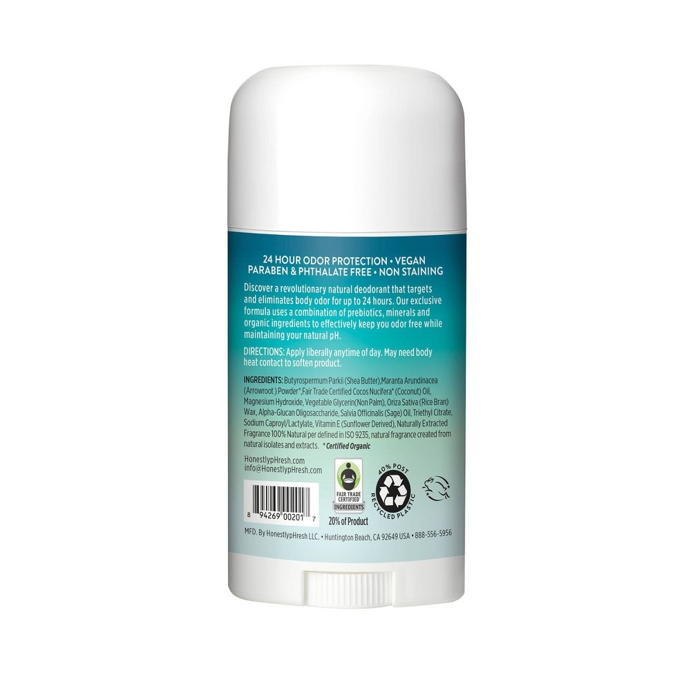 slide 2 of 2, Honestly pHresh Prebiotic Deodorant Sea Mineral, 1 ct