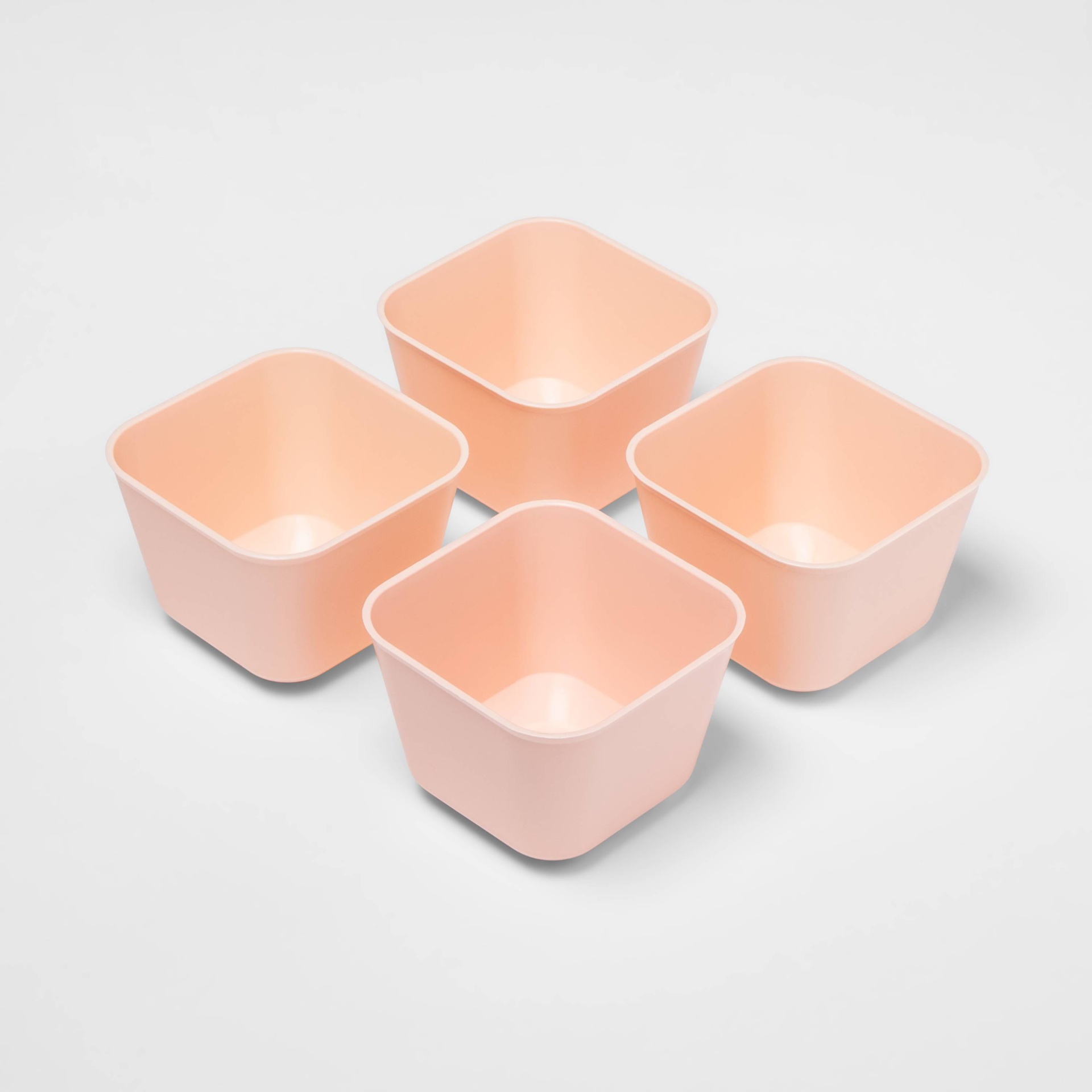 slide 1 of 2, Small Storage Trays Feather Peach - Room Essentials, 4 ct