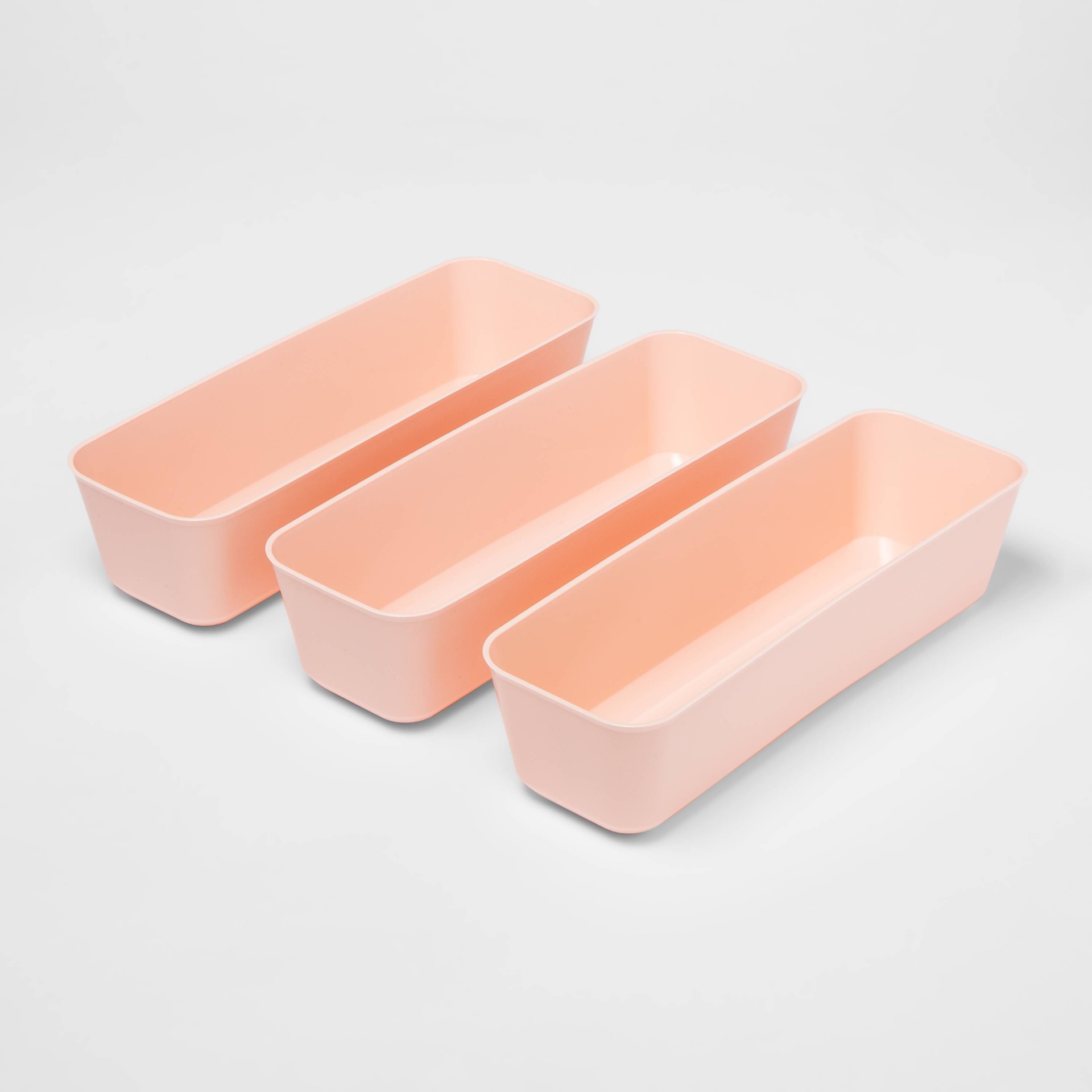 slide 1 of 2, Long Storage Trays Feather Peach - Room Essentials, 3 ct
