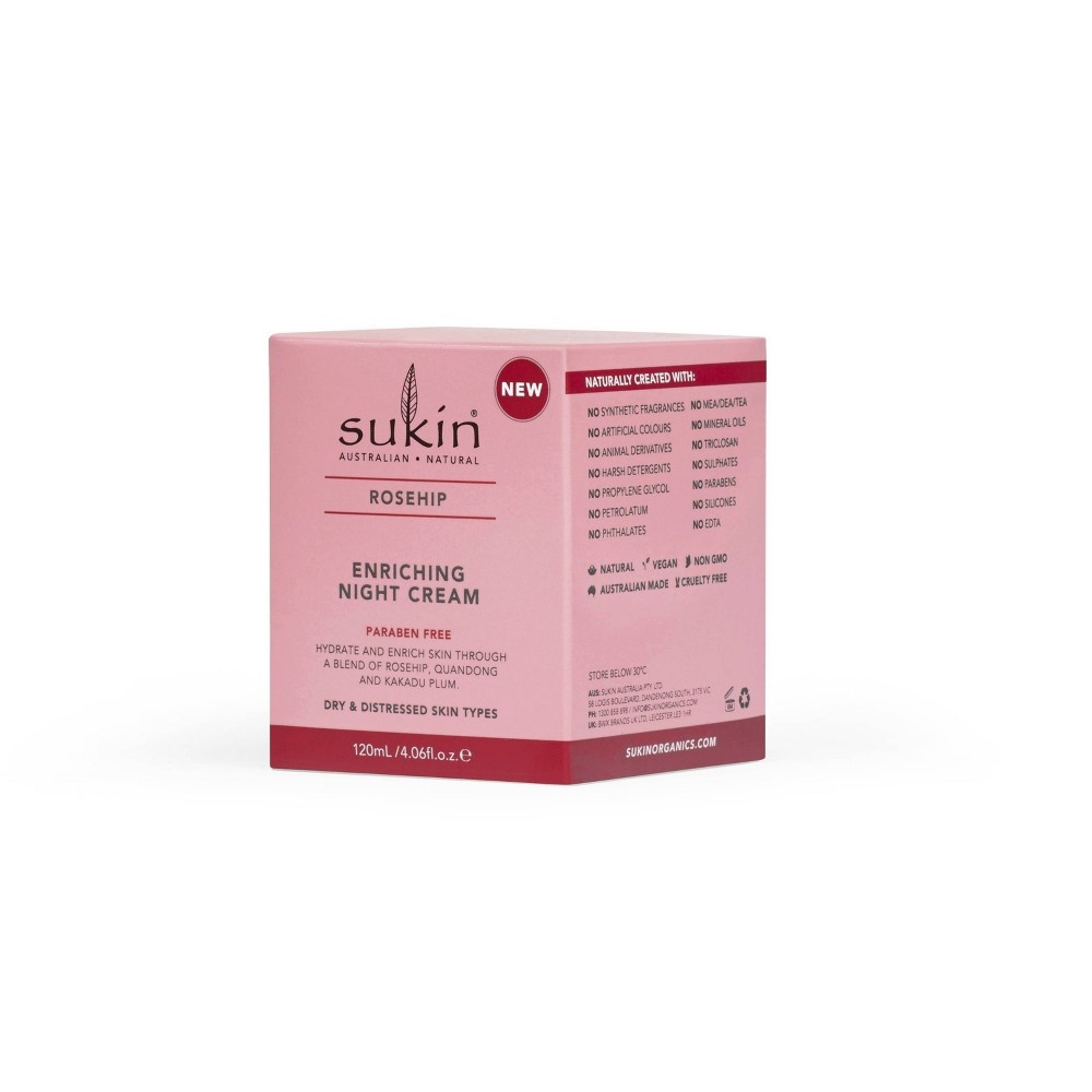 slide 3 of 6, Sukin Rosehip Enriching Night Cream, 4.06 fl oz