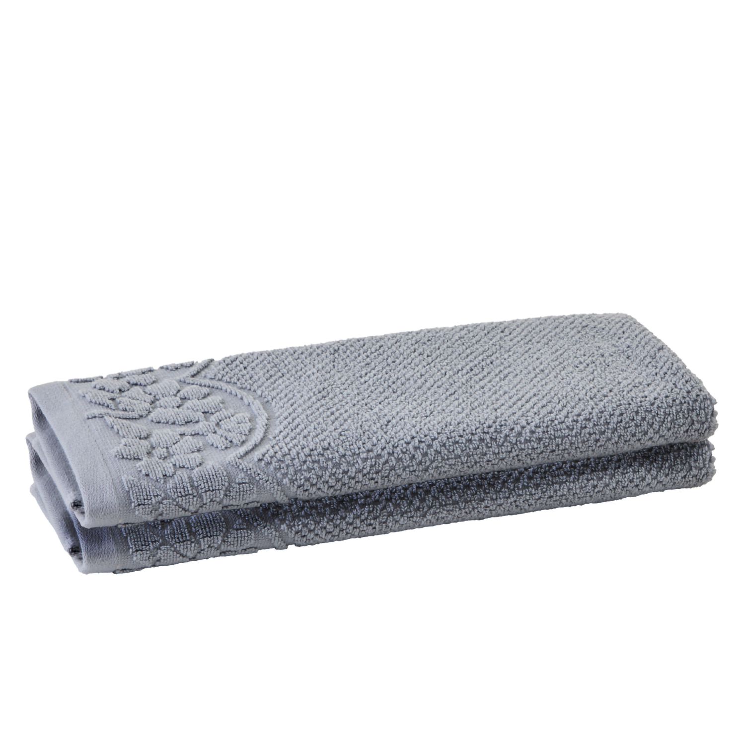 slide 3 of 3, Meijer Corporate Seasonal MCS Border Hand Towel,16inx25in,Gray, 16 x 25 