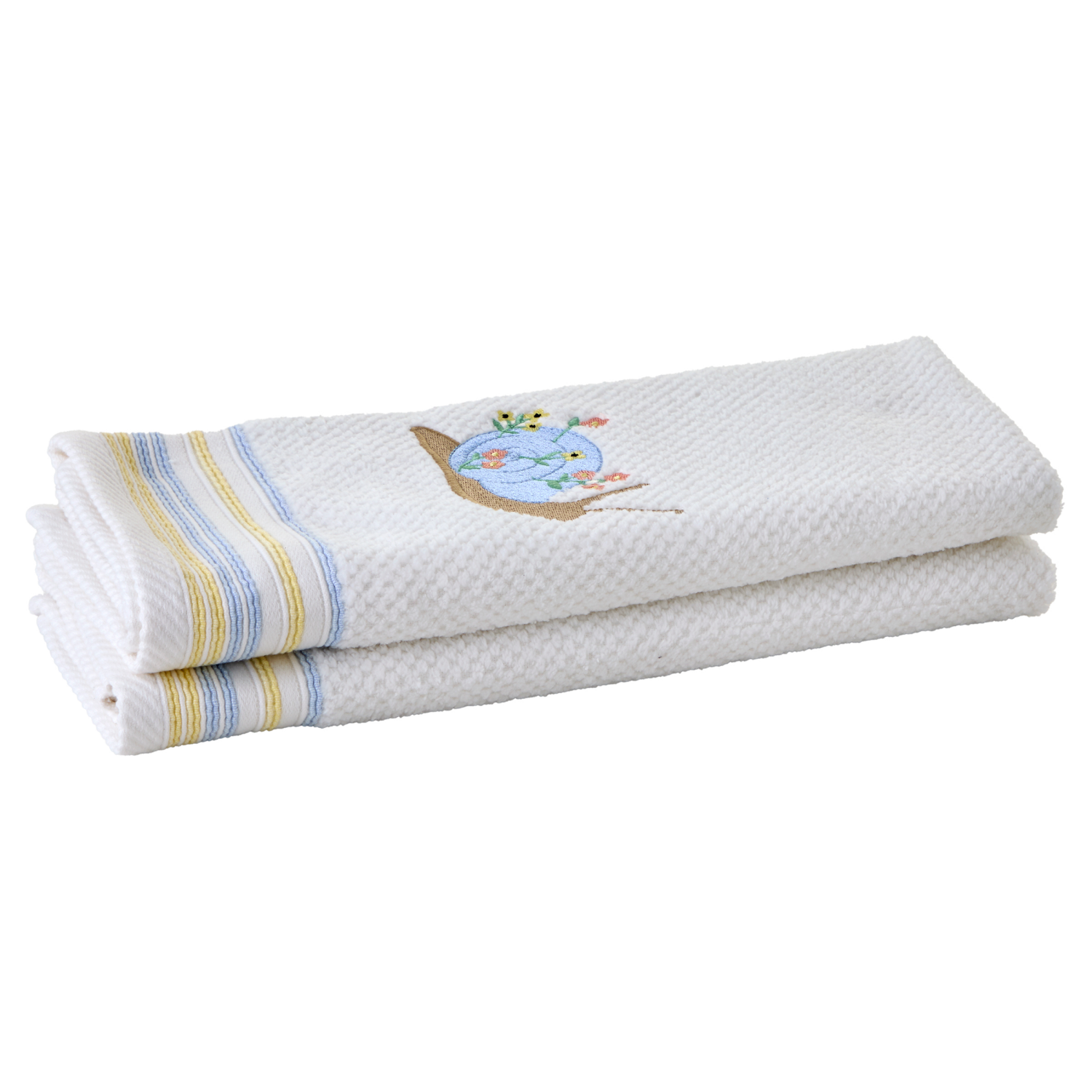 slide 3 of 3, Meijer Corporate Seasonal MCS White Snail Hand Twl,16inx25in,White, 16 x 25 