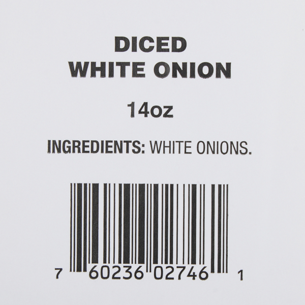 slide 6 of 9, Fresh from Meijer Diced White Onion, 14 oz, 14 oz