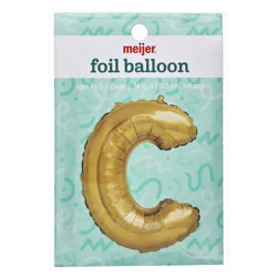 Meijer Foil Balloon, Letterr C, 14 in