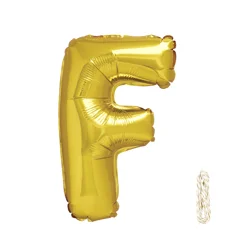 Meijer Foil Balloon, Letterr F, 14 In