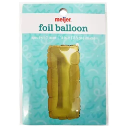 Meijer Foil Balloon, Letterr I, 14 in