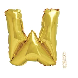 Meijer Foil Balloon, Letter W, 14 In