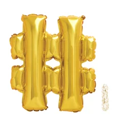 Meijer Foil Balloon, Symbol #, 14 In