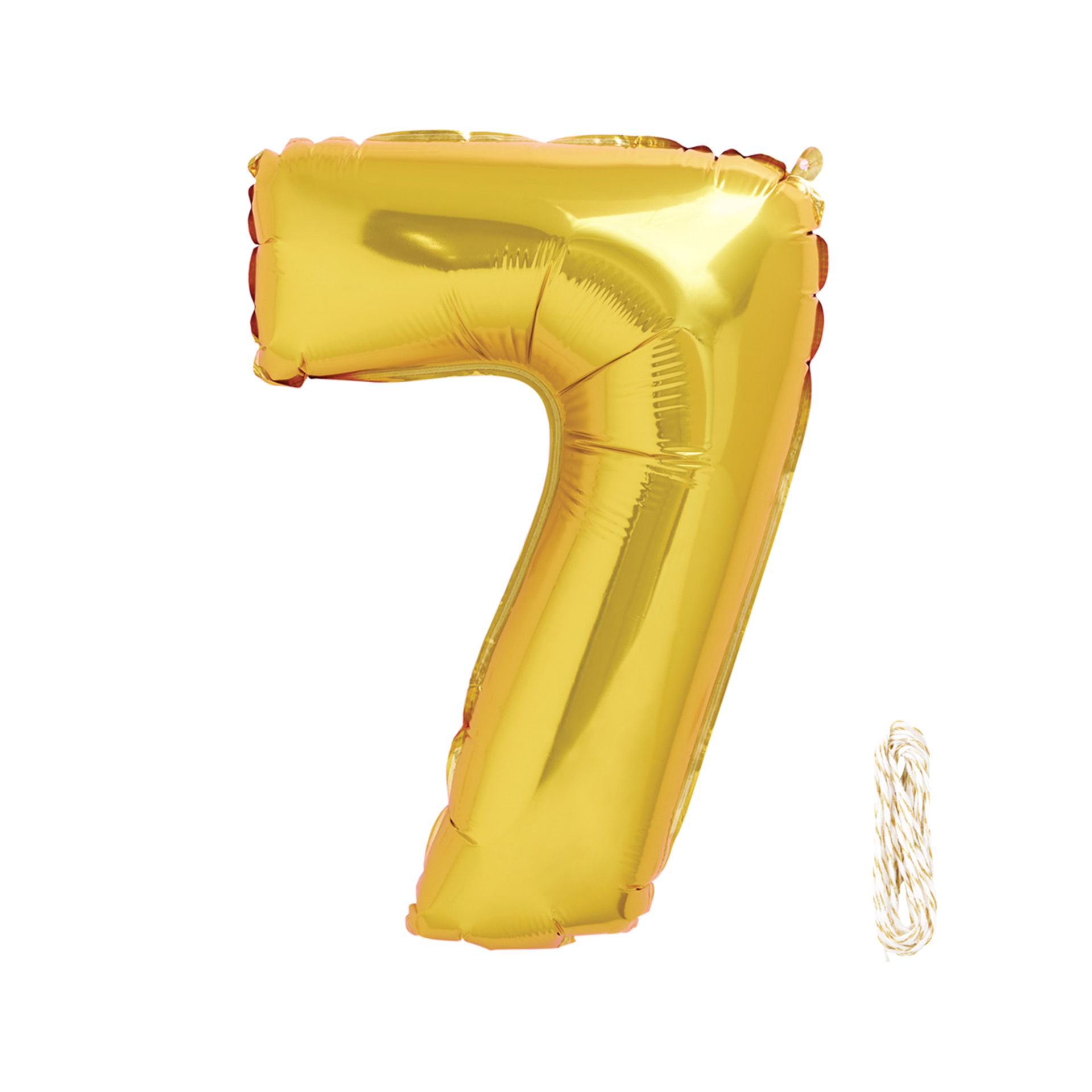 slide 1 of 1, Foil Balloon, Number 7, 14 in, 1 ct