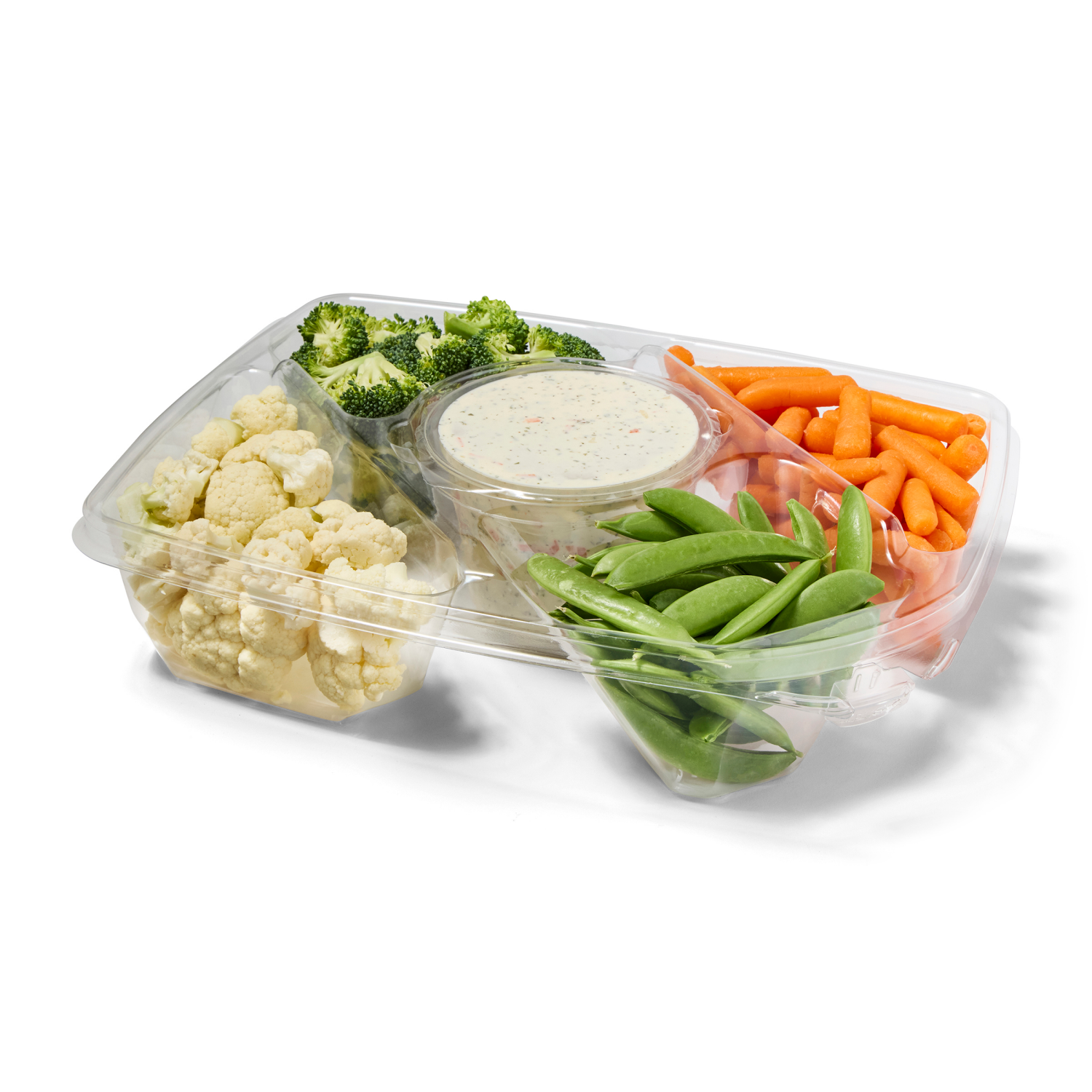 slide 4 of 4, Fresh from Meijer Vegetable Tray with Hummus, 22 oz