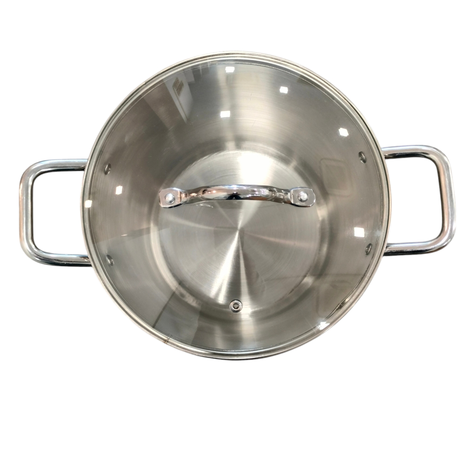 slide 5 of 5, Grand Gourmet Stainless Steel Stock Pot with Glass Lid, 12 qt