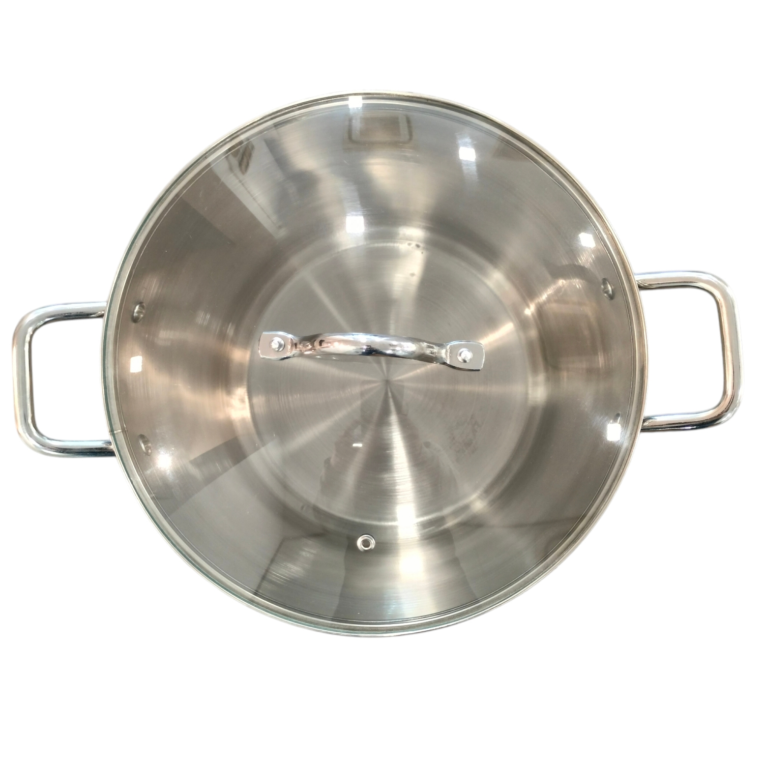 slide 5 of 5, Grand Gourmet Stainless Steel Pot with Glass Lid, 16 Quart, 16 qt