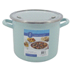 slide 9 of 9, Grand Gourmet Enamel Stock Pot, Sky Blue, 4 qt