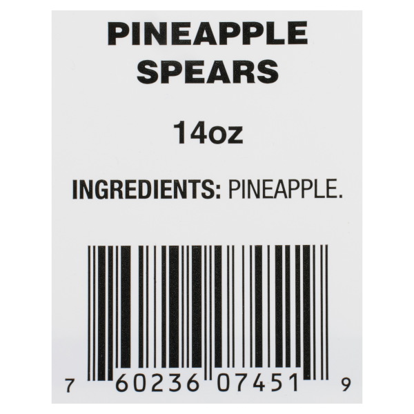 slide 7 of 9, Fresh from Meijer Pineapple Spears, 14 oz, 14 oz