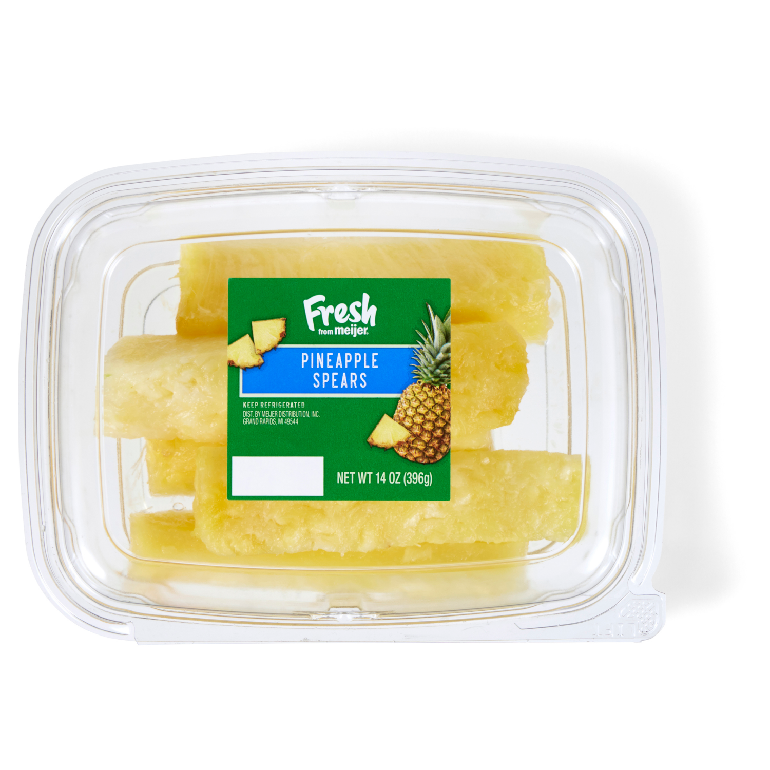 slide 1 of 3, Fresh from Meijer Pineapple Spears 14oz., 14 oz