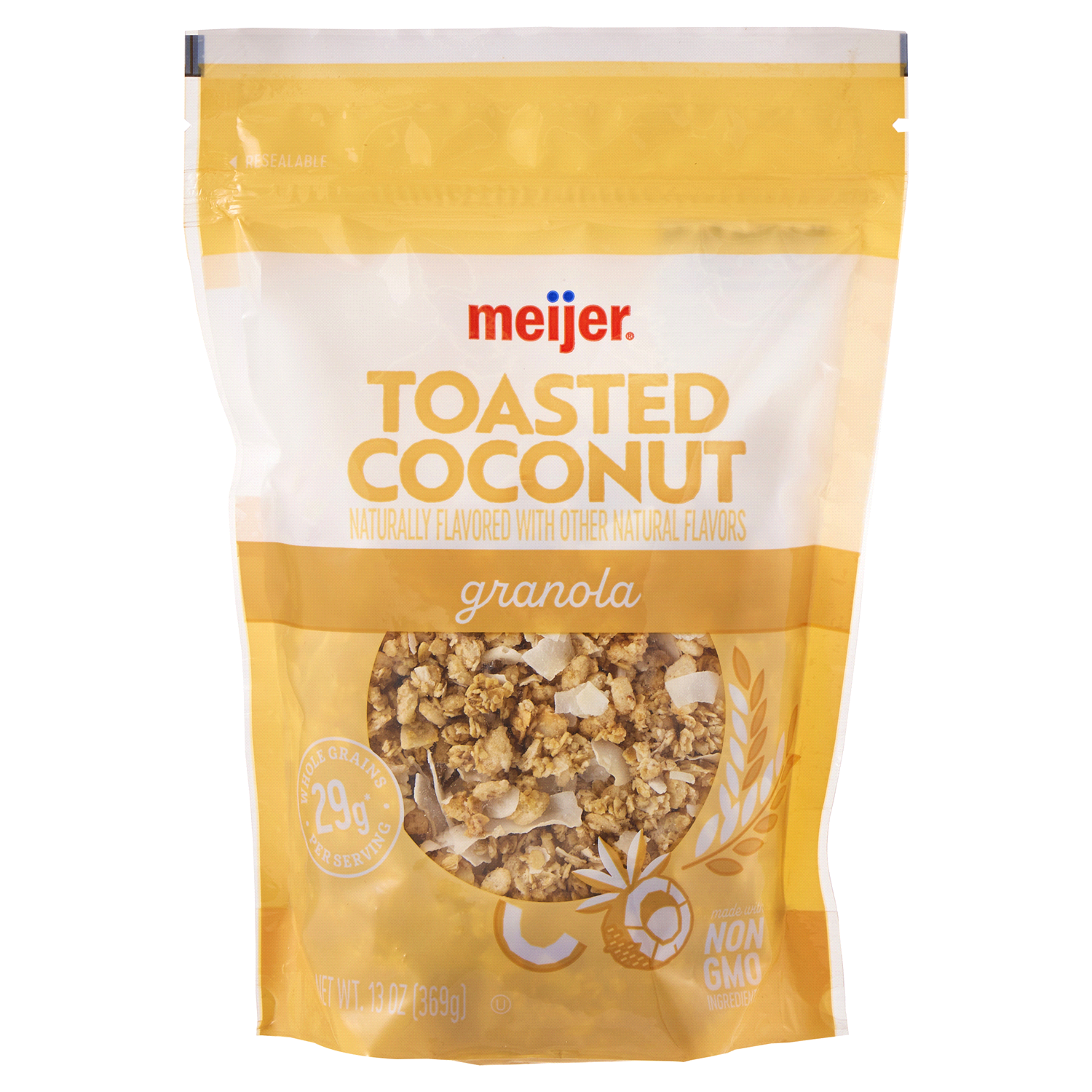 slide 1 of 3, Meijer Toasted Coconut Granola, 13 oz