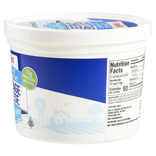 Meijer Low Fat Cottage Cheese 48 oz Shipt