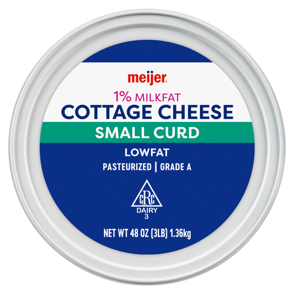 slide 2 of 13, Meijer Low Fat Cottage Cheese, 48 oz