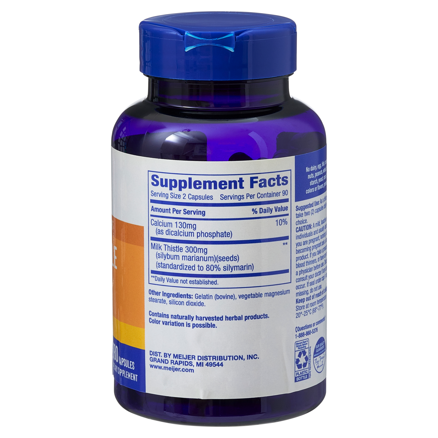 slide 2 of 2, Meijer Wellness Meijer Milk Thistle Extract, 300 mg, 180 ct