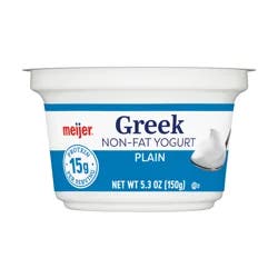 Meijer Greek Nonfat Yogurt Plain