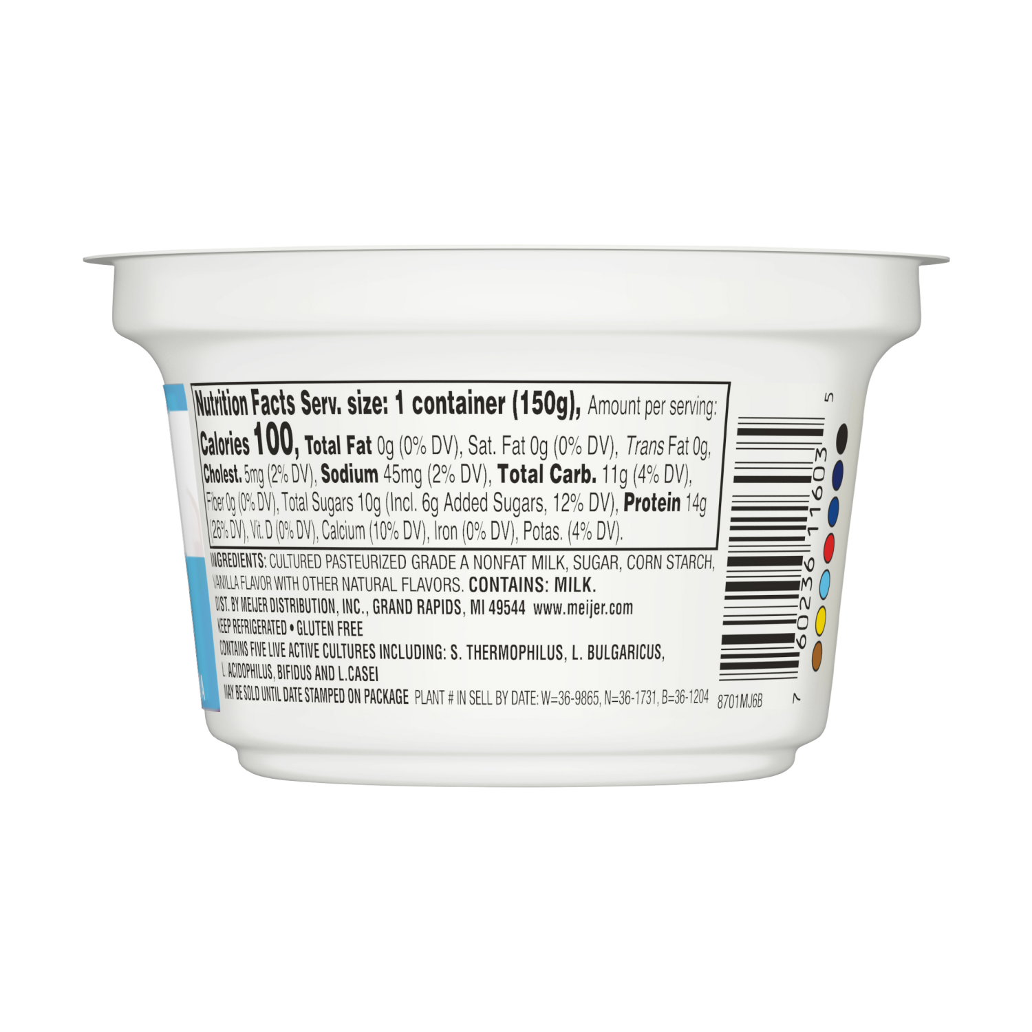 slide 2 of 3, Meijer Vanilla Greek Yogurt, 5.3 oz