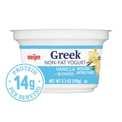 Meijer Greek Nonfat Yogurt Vanilla 5.3 Oz