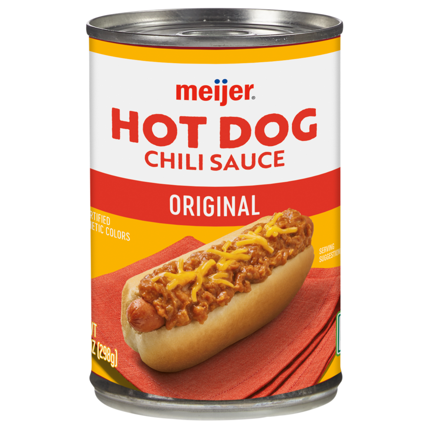 slide 1 of 3, Meijer Hot Dog Chili Sauce, 10.5 oz