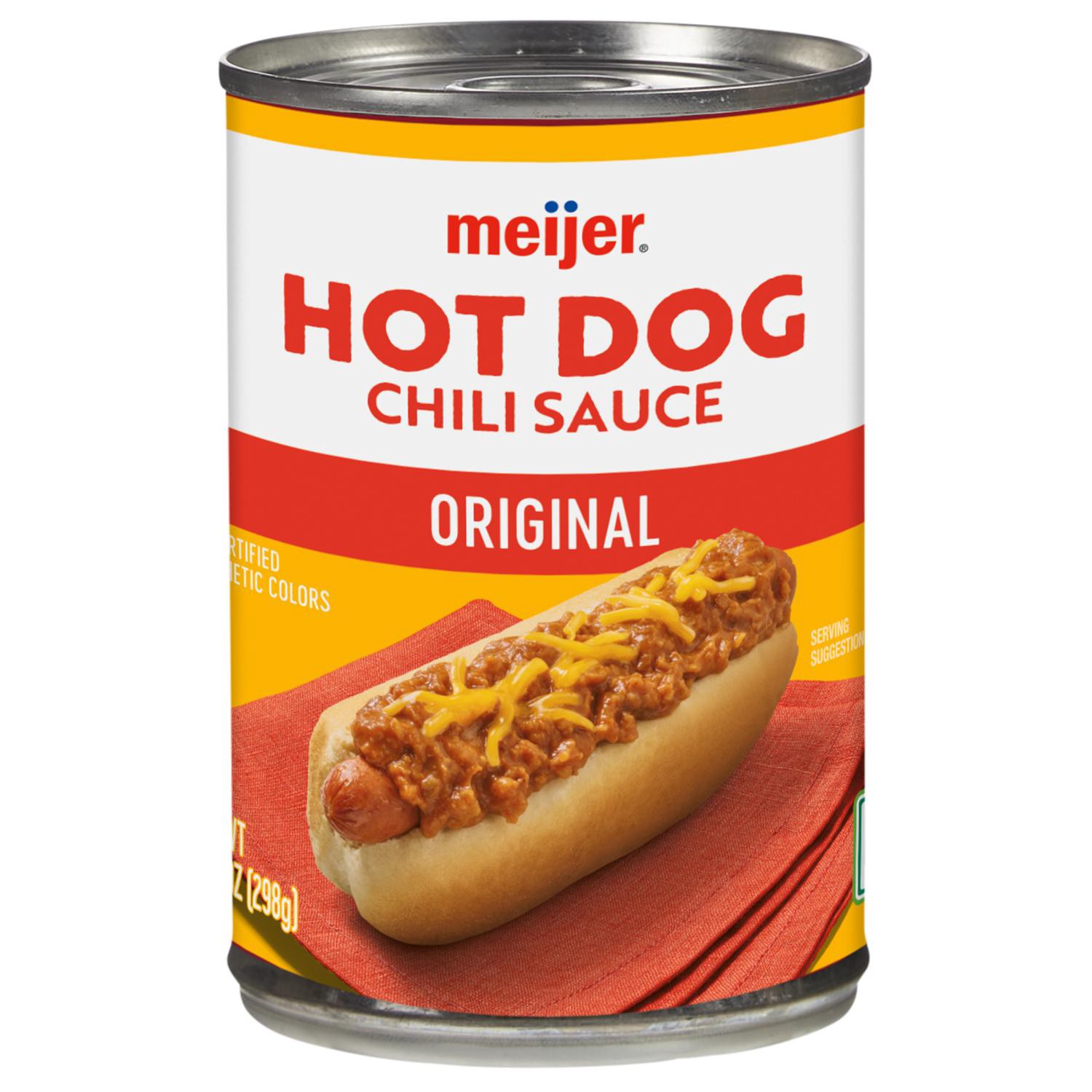 slide 1 of 3, Meijer Hot Dog Chili Sauce, 10 Oz, 10 oz
