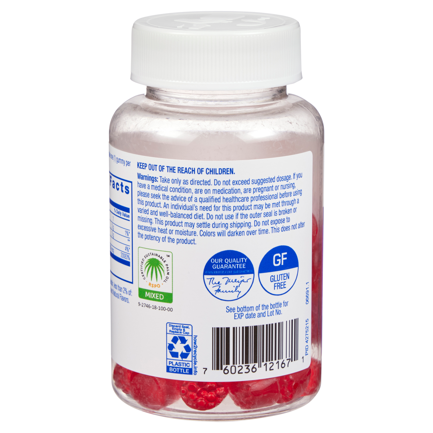 slide 2 of 3, MEIJER WELLNESS Meijer Vitamin B12 500 mcg Gummy, 60 ct