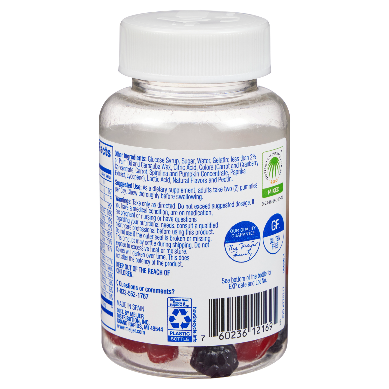 slide 2 of 3, MEIJER WELLNESS Meijer Gummy Multi-Vitamin Adult, 60 ct