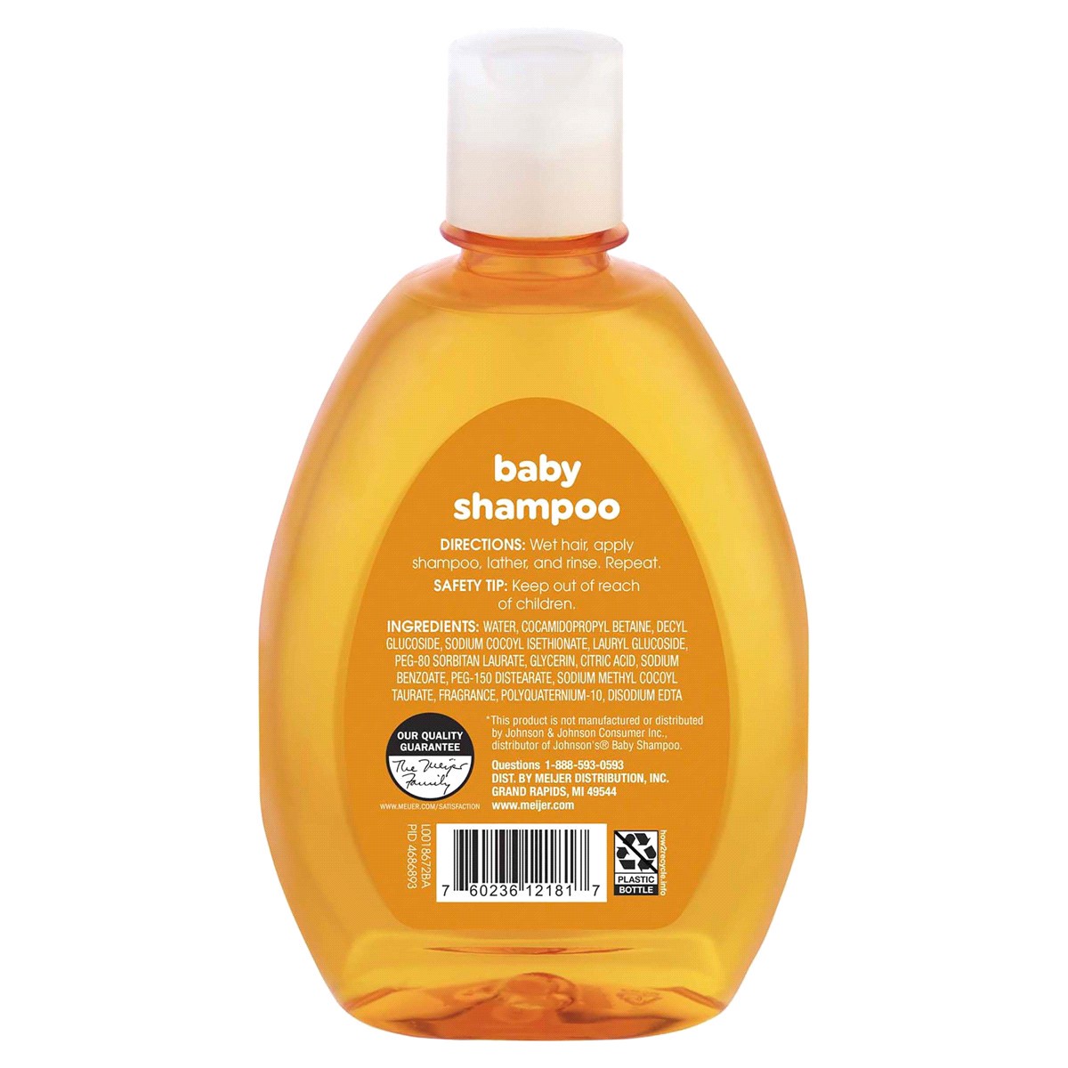 slide 2 of 2, Meijer Baby Shampoo, 13.6 oz