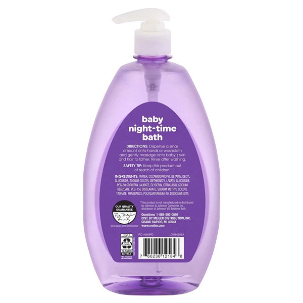 slide 5 of 5, Meijer Baby Nighttime Bath, 27.1 oz