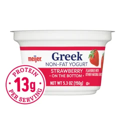 Meijer Greek Nonfat Yogurt Strawberry 5.3 Oz