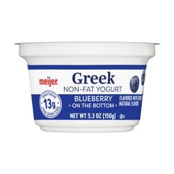Meijer Blueberry Greek Nonfat Yogurt