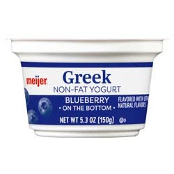 Meijer Blueberry Greek Nonfat Yogurt
