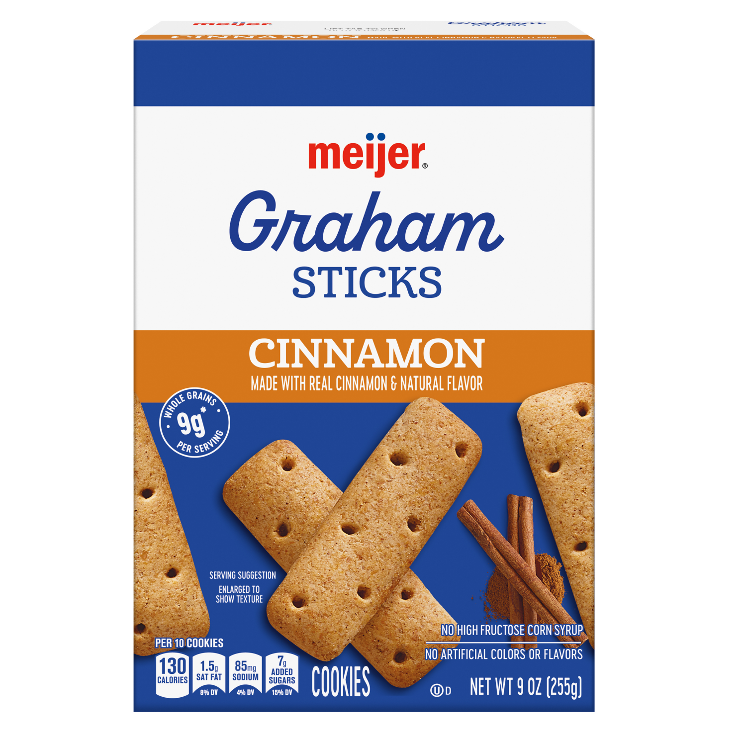 slide 1 of 5, Meijer Cinnamon Grahams Sticks, 9 oz, 9 oz
