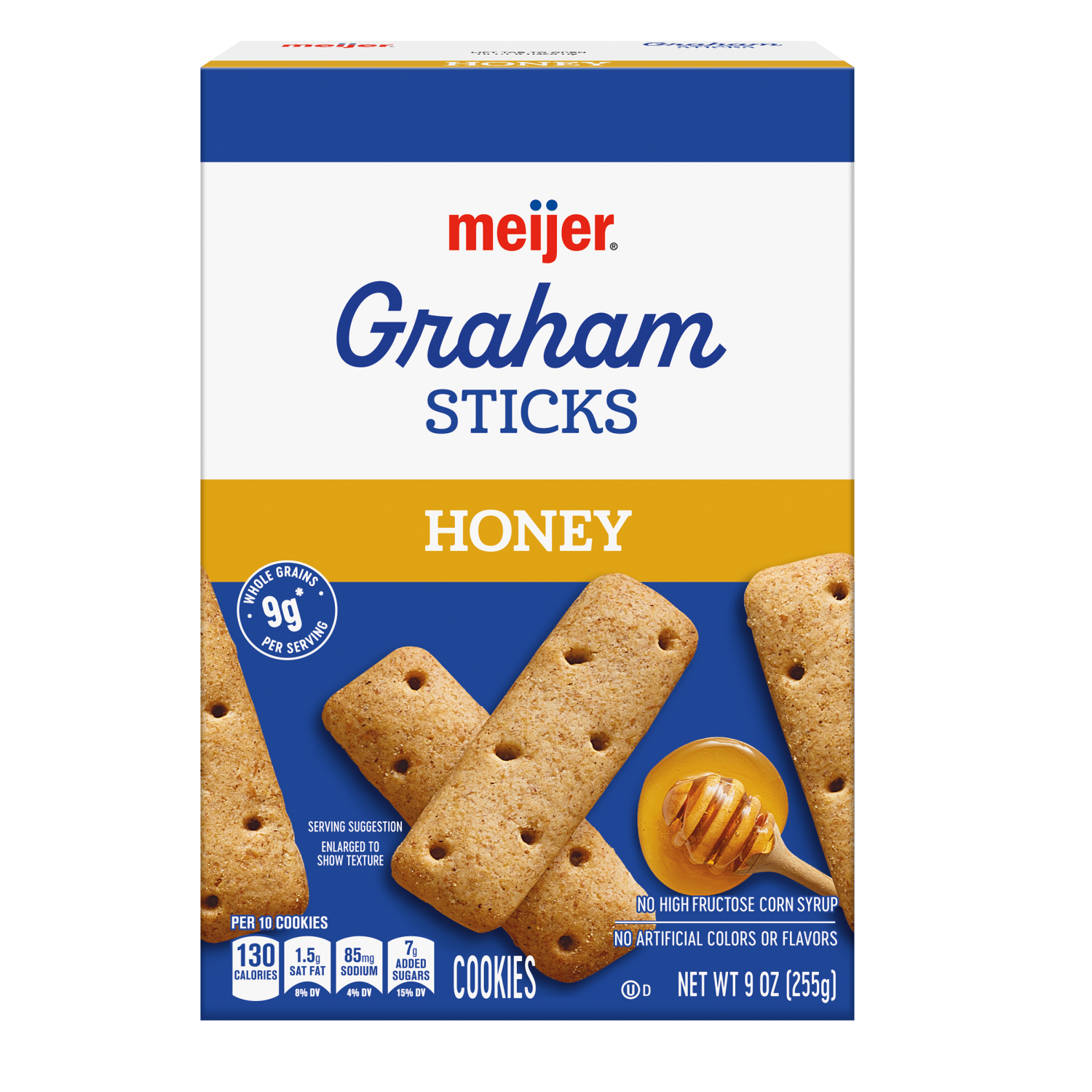 slide 1 of 5, Meijer Honey Graham Sticks, 9 oz