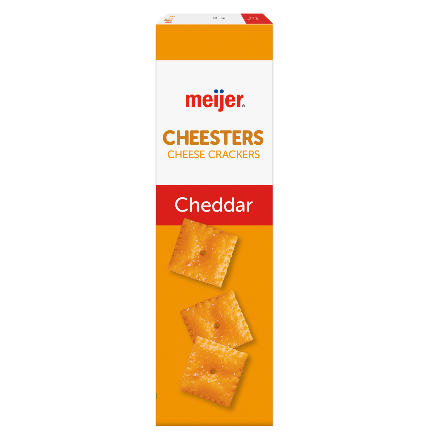 slide 2 of 5, Meijer Cheddar Cheesters Crackers 12.4 O, 12.4 oz