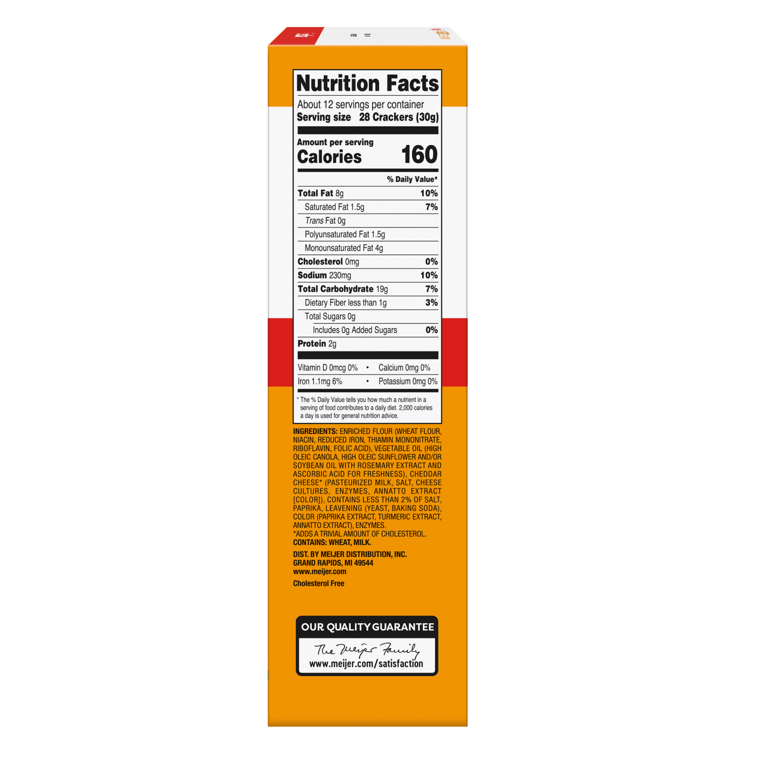 slide 3 of 5, Meijer Cheddar Cheesters Crackers 12.4 O, 12.4 oz